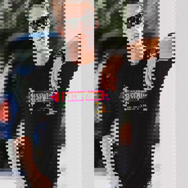 悪魔城ドラキュラ タイトル画面 レトロ ゲーム 城 壮大な冒険 長袖Tシャツ 彼への贈り物