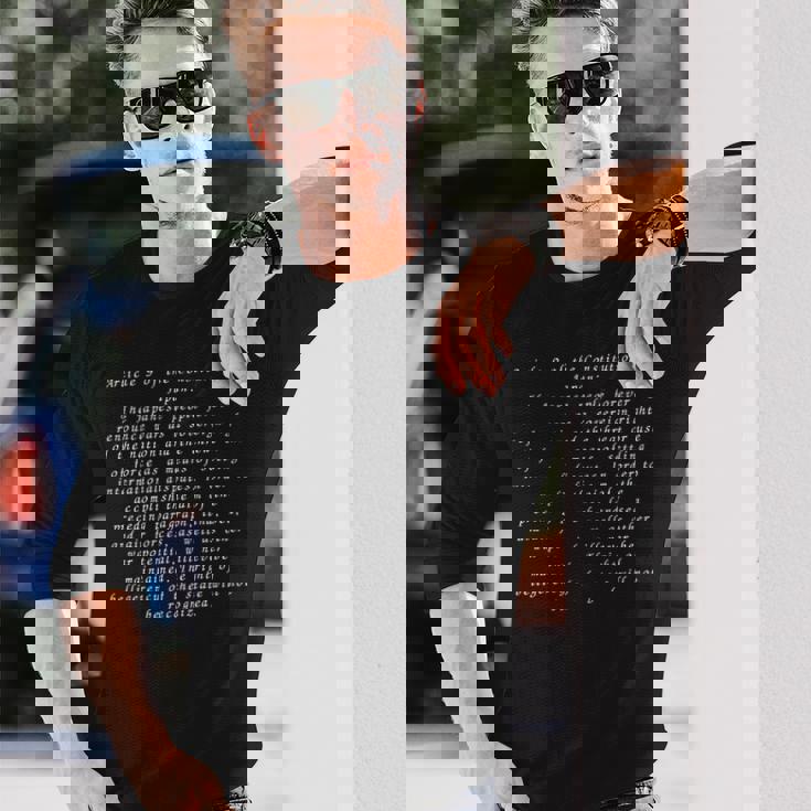 憲法9条 日本 反戦 長袖tシャツ 長袖Tシャツ 彼への贈り物