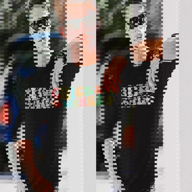 手羽先 長袖Tシャツ 彼への贈り物