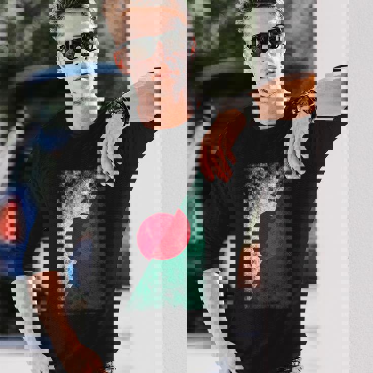 日本とバングラデシュの旗 日本のバングラデシュ 長袖Tシャツ 彼への贈り物