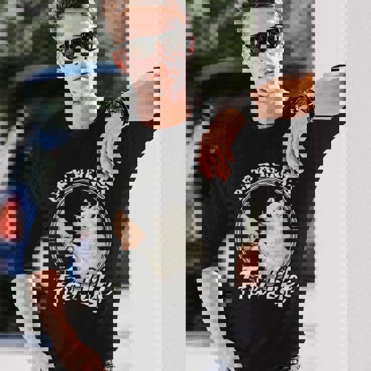 日本スピッツ 犬好きデザイン 美しい日本スピッツ 長袖Tシャツ 彼への贈り物