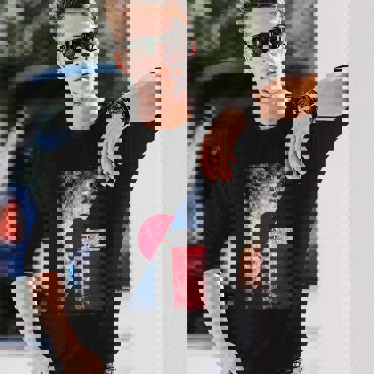 日本ドミニカ共和国の国旗 日本のドミニカ共和国 長袖Tシャツ 彼への贈り物