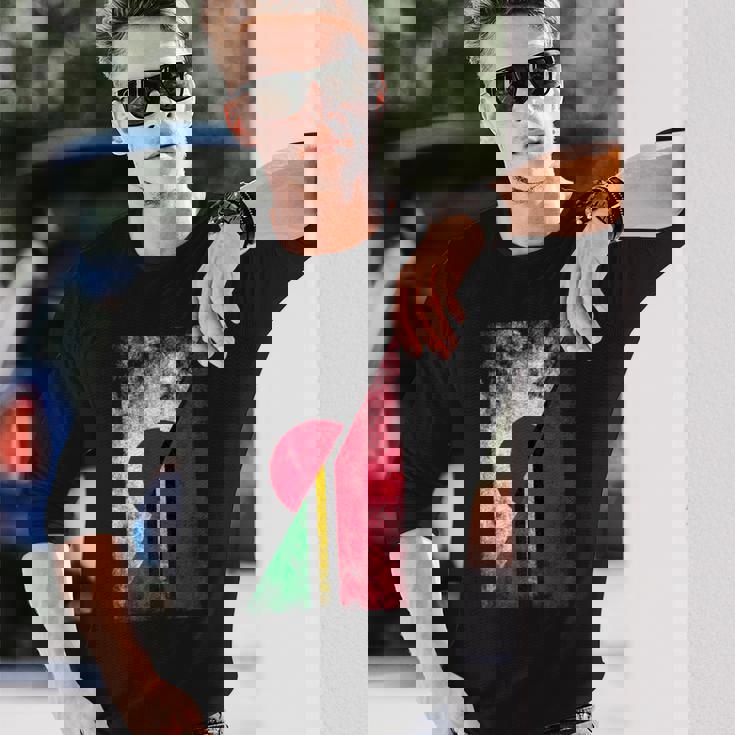 日本バヌアツ国旗 日本のバヌアツ。 長袖Tシャツ 彼への贈り物