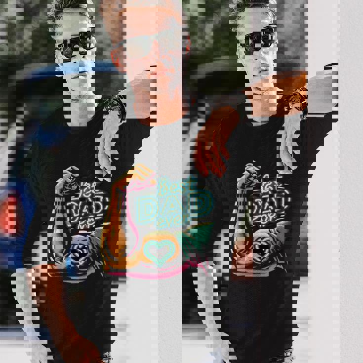 最高のお父さん 父の日 お父さんになる人 お父さん お父さん 長袖Tシャツ 彼への贈り物