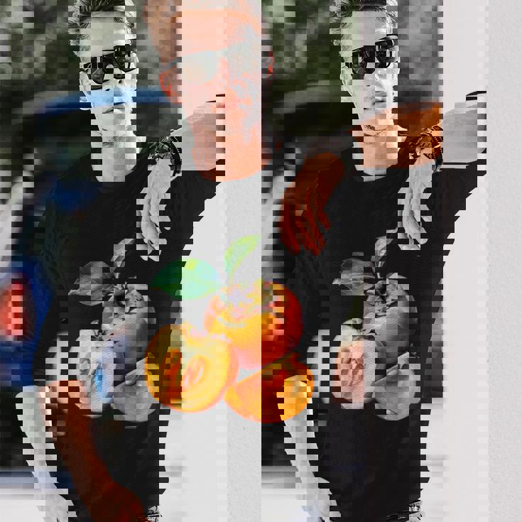 柿 長袖Tシャツ 彼への贈り物