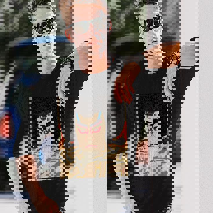 歌舞伎 かぶき 役者 日本美術 浮世絵 役者絵 名取春仙 二代目市川左団次の鳴神 長袖Tシャツ 彼への贈り物