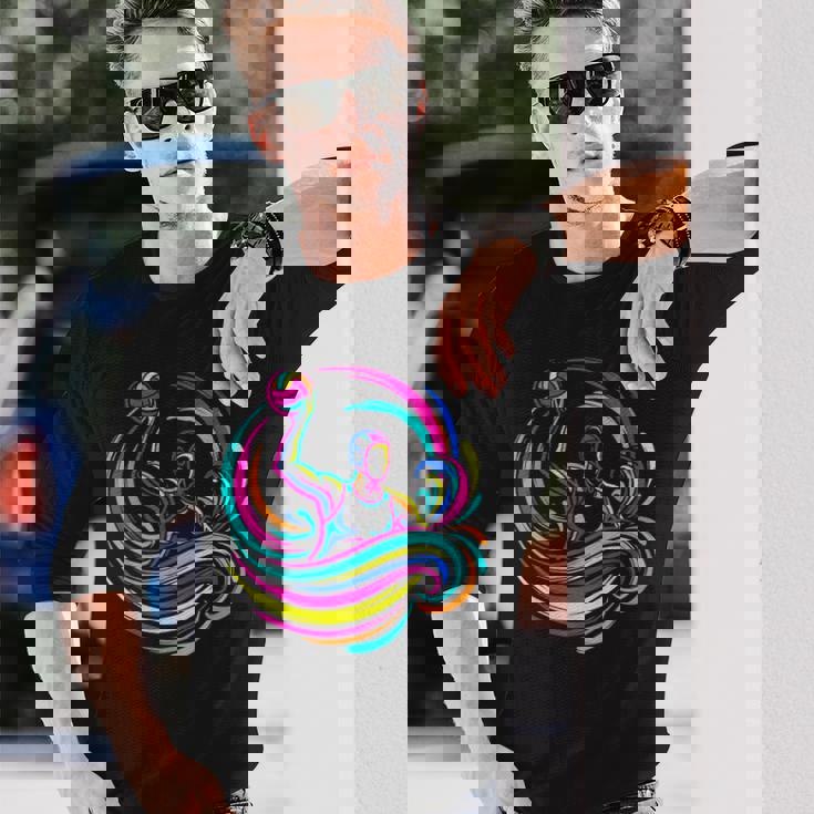 水球選手 スチームウェーブ 長袖Tシャツ 彼への贈り物