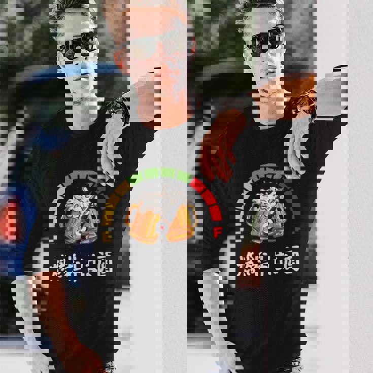 燃料は酒燃料の酒、面白い日本酒 長袖Tシャツ 彼への贈り物