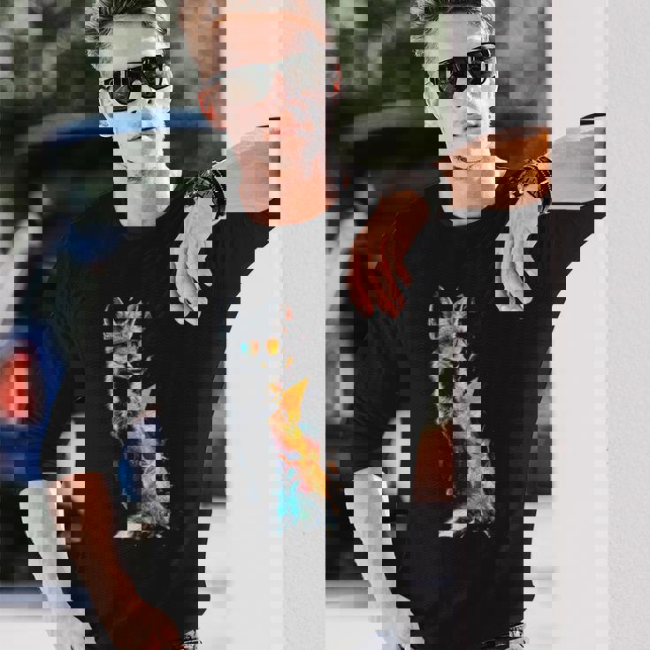 狐 長袖tシャツ 長袖Tシャツ 彼への贈り物