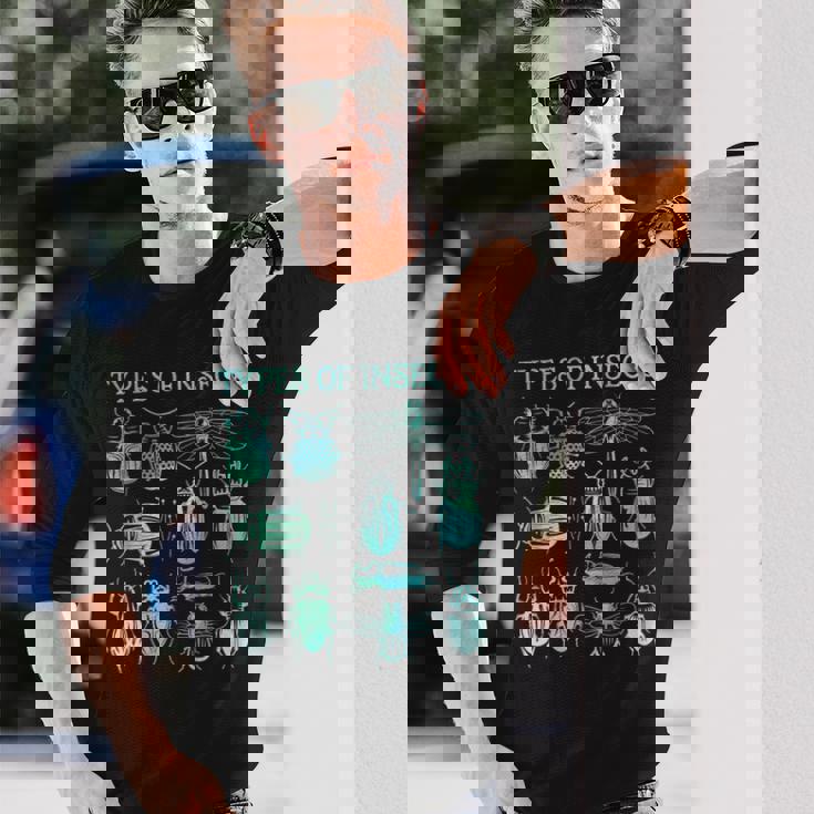 生物学 甲虫の種類 昆虫愛好家 長袖Tシャツ 彼への贈り物