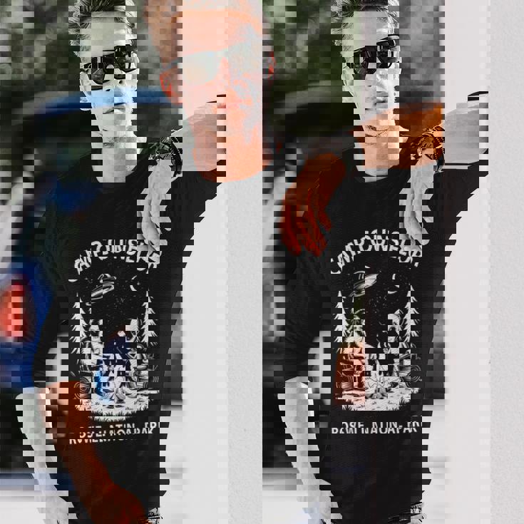 皮肉なサマーキャンプカウンセラー エイリアン国立公園 ロズウェル 長袖Tシャツ 彼への贈り物