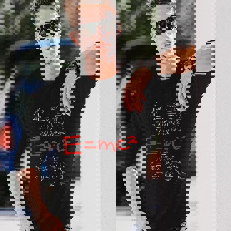 相対性理論 E Mc2 理論式 物理学研究 長袖Tシャツ 彼への贈り物