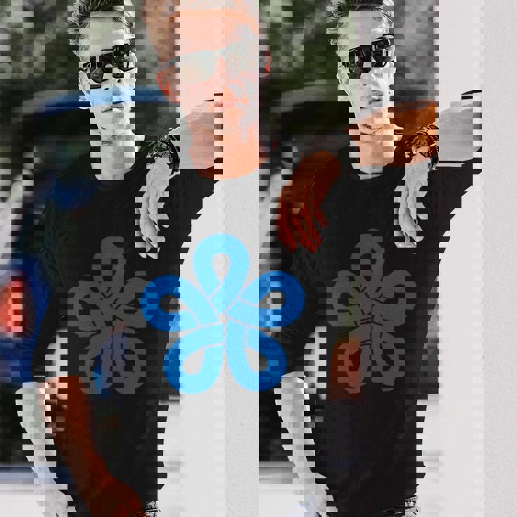 福岡県特殊旗 シンボル 日本 九州 長袖Tシャツ 彼への贈り物