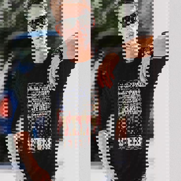 私たちは戦わなかった 私たちは愛しました 退役軍人 アメリカの旗 愛国的 長袖tシャツ 長袖Tシャツ 彼への贈り物