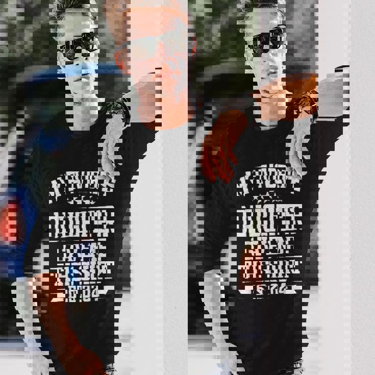 私の好きな娘が私にこのシャツをくれました。エスト2024娘 長袖Tシャツ 彼への贈り物