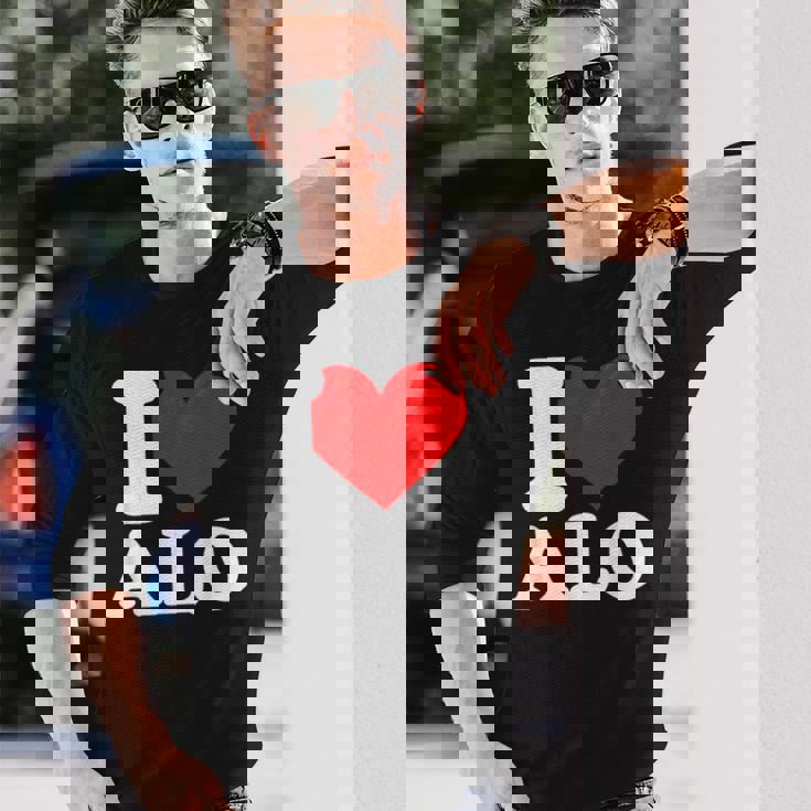 私はすべての名前が大好きです 長袖Tシャツ 彼への贈り物