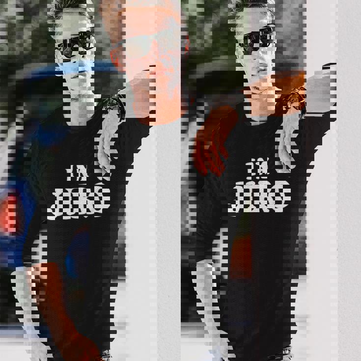 私は次郎、私の名前は次郎、私は次郎、パーソナライズ 長袖Tシャツ 彼への贈り物