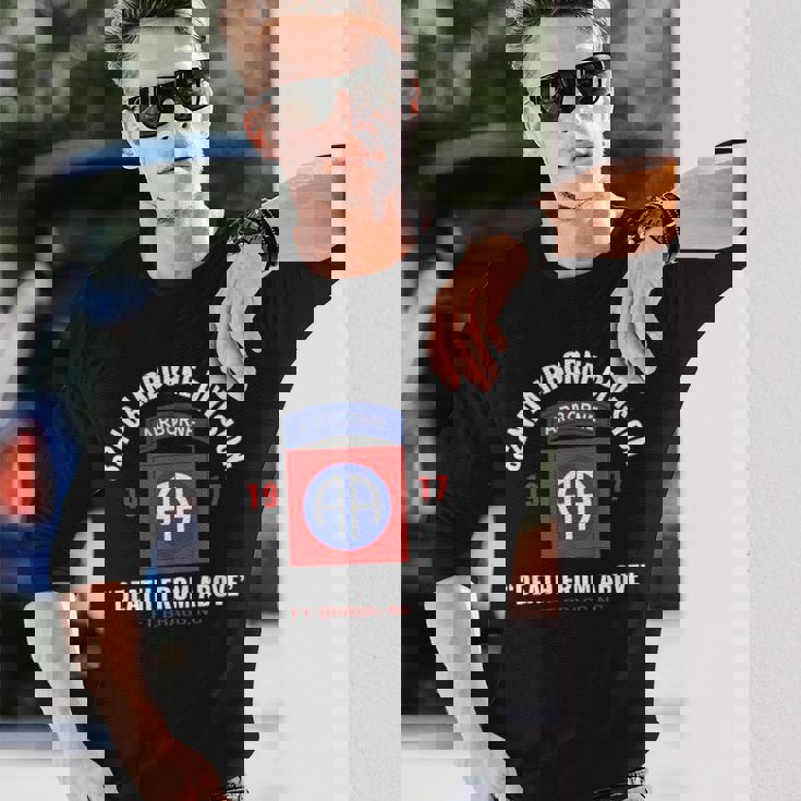 第82空挺師団 長袖Tシャツ 彼への贈り物