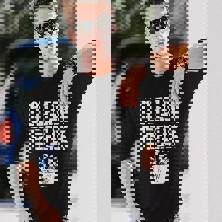 管理人用務員 清掃員 長袖Tシャツ 彼への贈り物