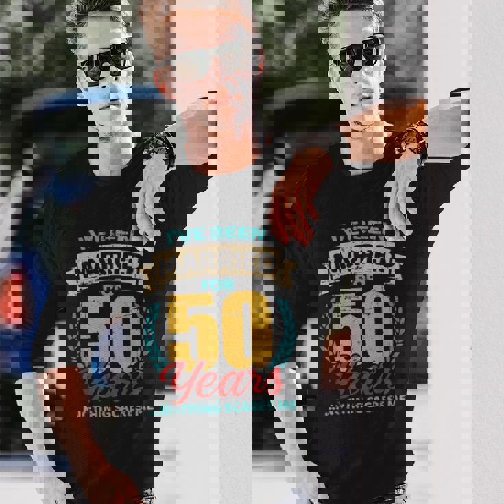 結婚50年目 結婚50周年 長袖Tシャツ 彼への贈り物