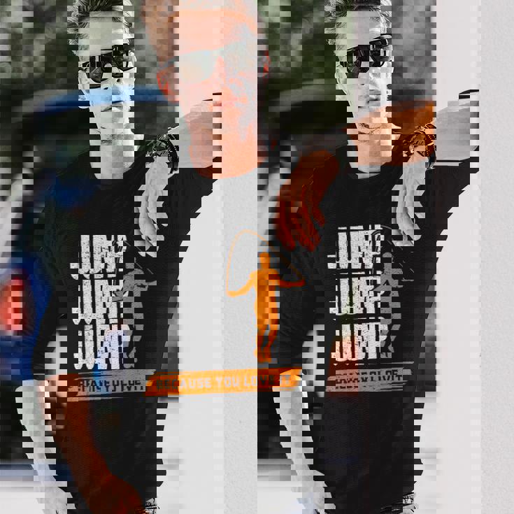 縄跳び Because You Love It 縄跳び 長袖Tシャツ 彼への贈り物