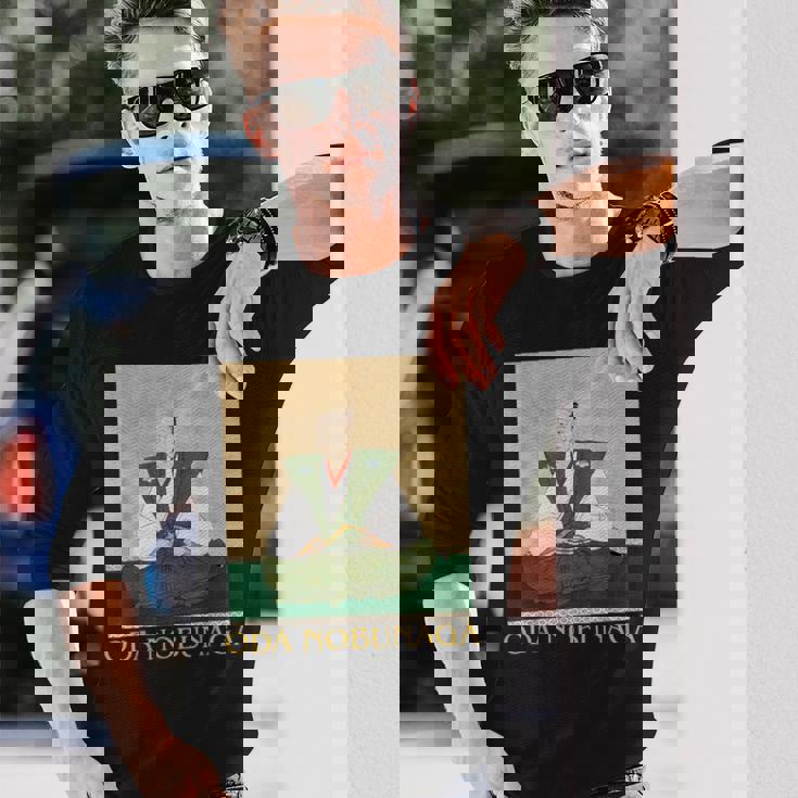 織田信長 日本の歴史上の武将 浮世絵 長袖Tシャツ 彼への贈り物