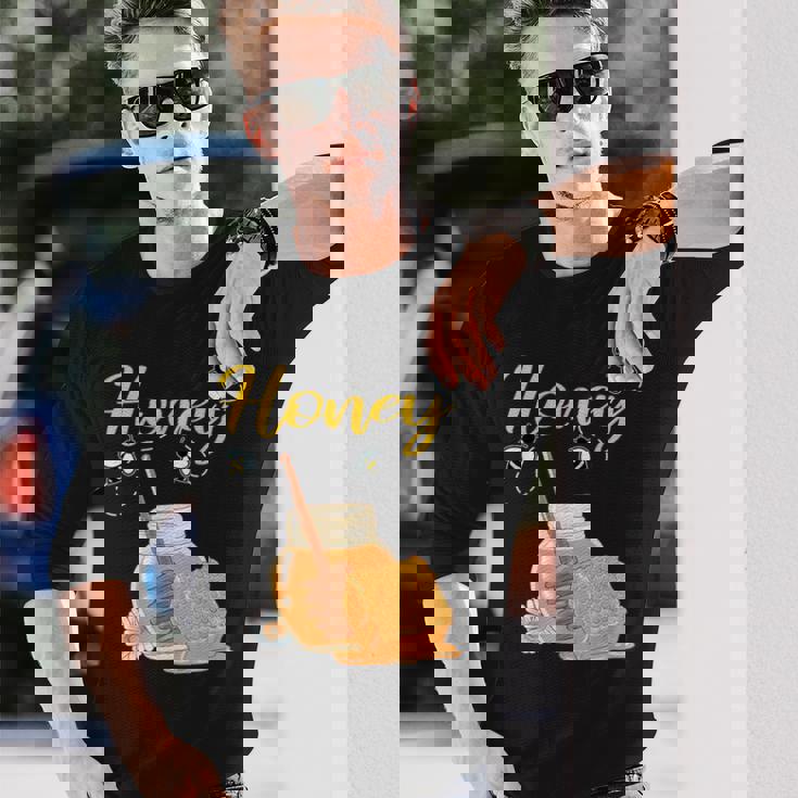 蜂蜜 養蜂 ギフト 養蜂 蜂 長袖Tシャツ 彼への贈り物