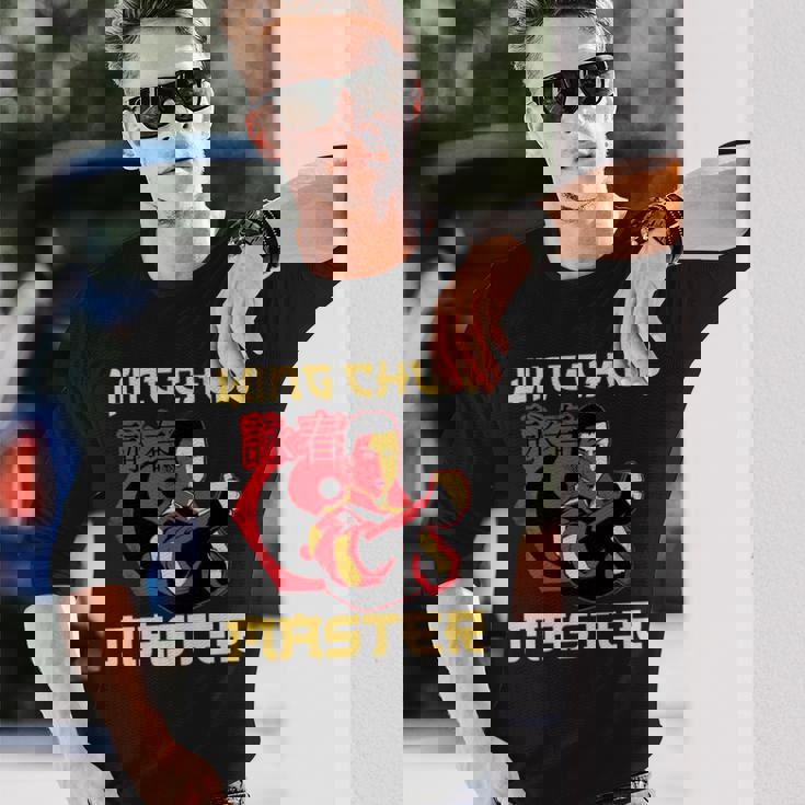 詠春拳マスター トレーニング 詠春拳 コーチ ファイター マーシャルアーツ 長袖tシャツ 長袖Tシャツ 彼への贈り物