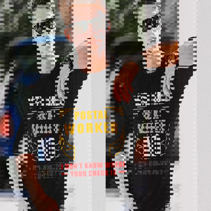 退職郵便局 郵便局 退職 ポストマン 長袖Tシャツ 彼への贈り物