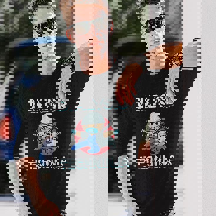 透析技術者techninja 長袖Tシャツ 彼への贈り物