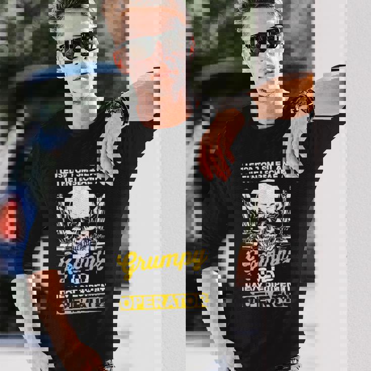 重機オペレーター 重機オペレーター 長袖Tシャツ 彼への贈り物