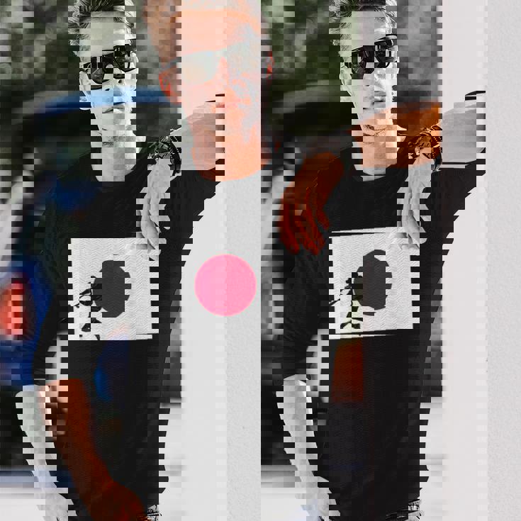 野球 試合 リーグ 日本国旗 アジアン代表 選手 長袖Tシャツ 彼への贈り物