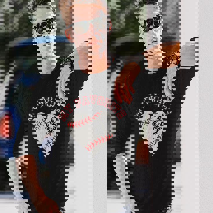 野球選手23ジャージー衣装 No＃23スポーツファンギフト Baseball Jersey Number 23 長袖Tシャツ 彼への贈り物