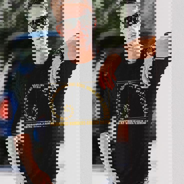 金比 フィボナッチスパイラル タイポグラフィック 長袖Tシャツ 彼への贈り物