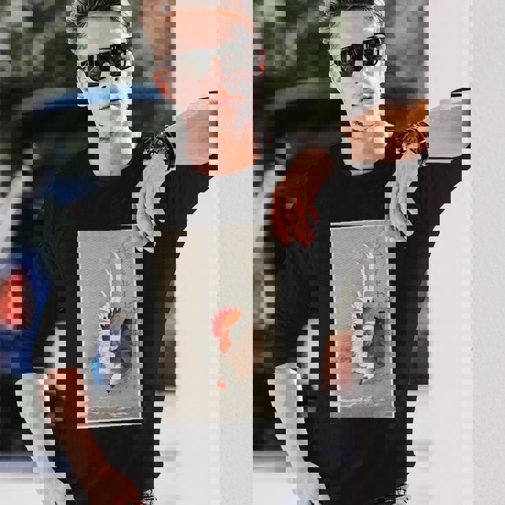 雄鶏と鶏 1900 大原興村 和農場生活 長袖tシャツ 長袖Tシャツ 彼への贈り物