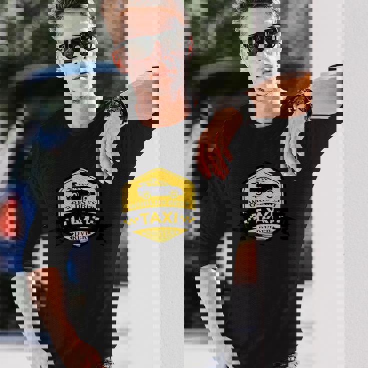 面白い タクシー運転手 世界最高のタクシー運転手 長袖Tシャツ 彼への贈り物