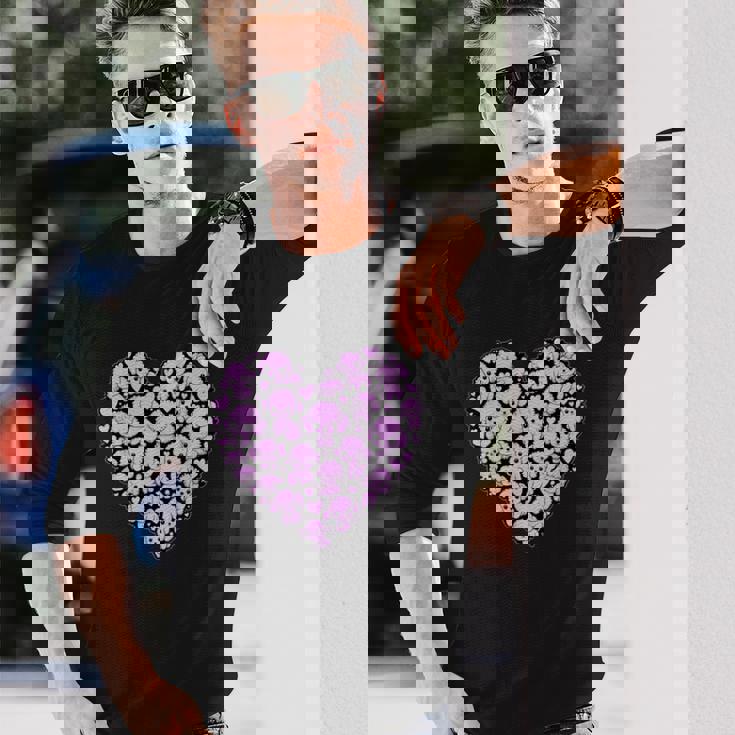 面白いtシャツ トイプードル ハート イヌ メンズ 犬好き グッズ かわいい おもしろ 面白い 服 ネタ 長袖Tシャツ 彼への贈り物