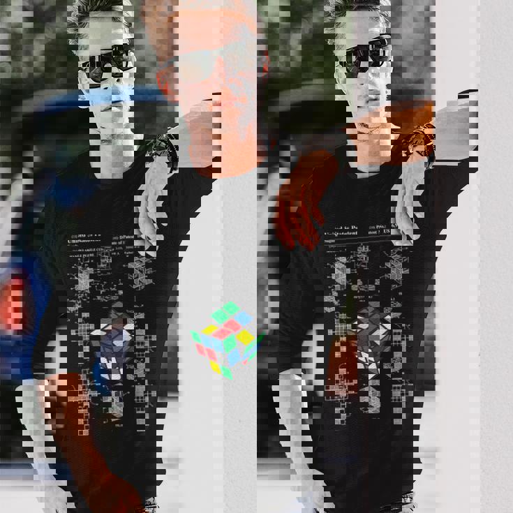 面白いオタク 特許パズルキューブ 数学教師 スピードキューバー オタク 長袖Tシャツ 彼への贈り物