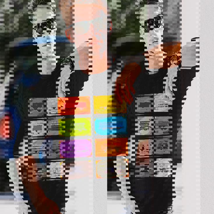 面白いオタク列車 チケットボードゲーム オタク数学の先生 長袖Tシャツ 彼への贈り物