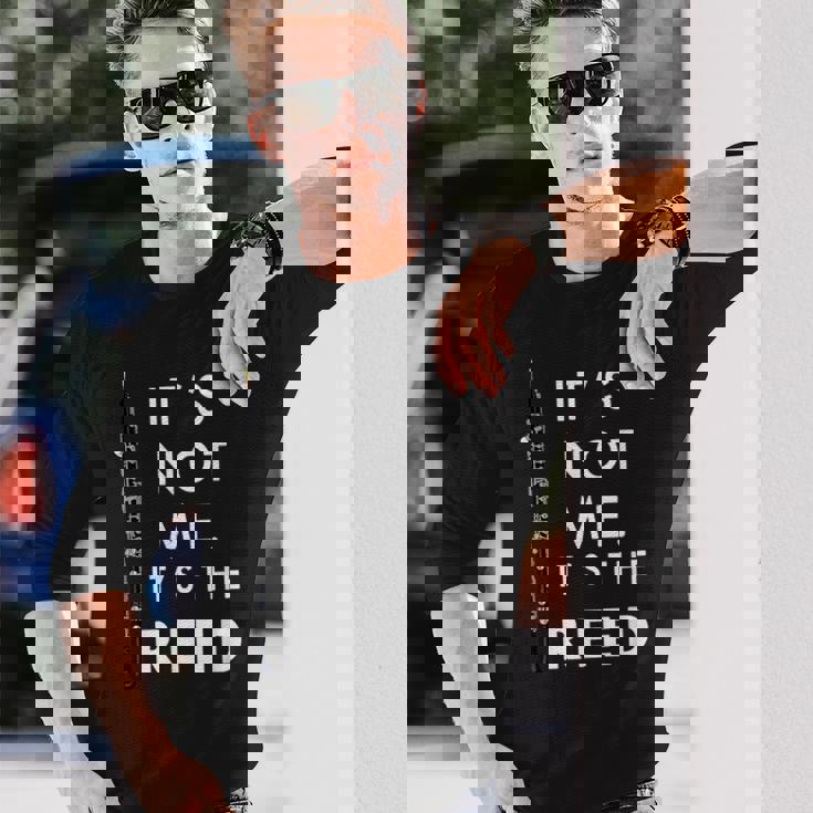 面白いオーボエ奏者 オーボイスト ミュージシャン 音楽教師 プン オーボエ 長袖Tシャツ 彼への贈り物