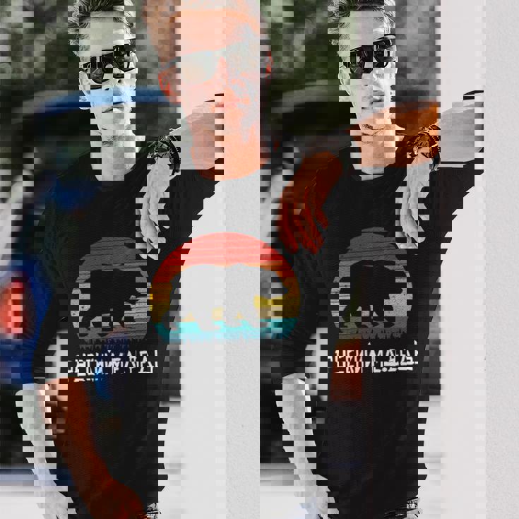 面白いロシア語 ロシアのクマのシルエット ロシア 長袖tシャツ 長袖Tシャツ 彼への贈り物