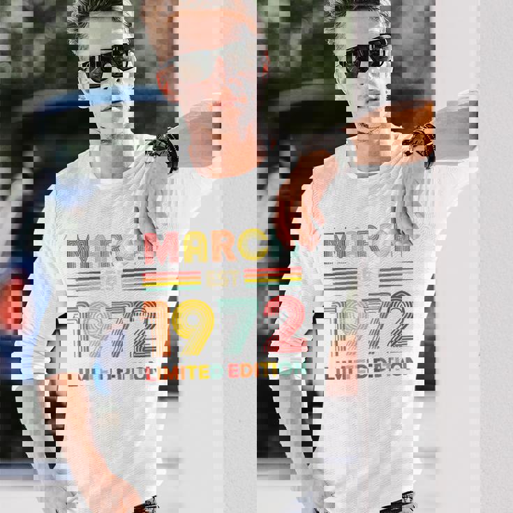 1972年3月日 誕生日 限定版 54歳 54歳 長袖Tシャツ 彼への贈り物