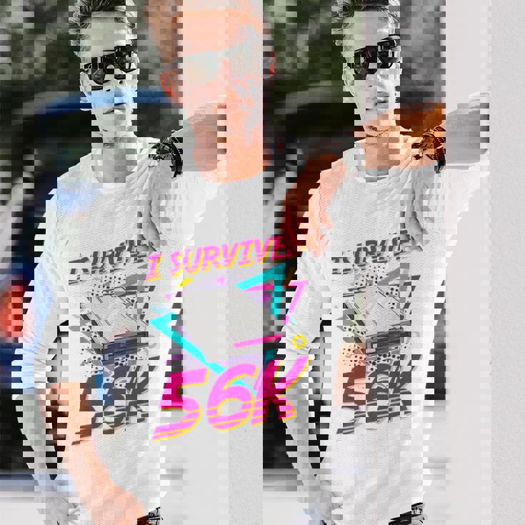 90年代 ノスタルジー レトロ 90年代 ダイヤルアップ インターネット ヴィンテージ 長袖Tシャツ 彼への贈り物