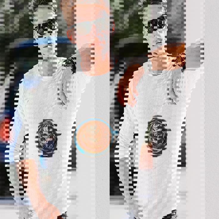 Barista Artista 社員カフェ用ラテアート 長袖Tシャツ 彼への贈り物