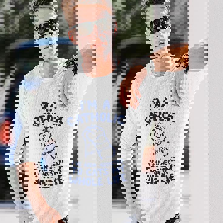 Cat Lovers I Love Cats The End ユニセックス リラックスtシャツ 長袖Tシャツ 彼への贈り物