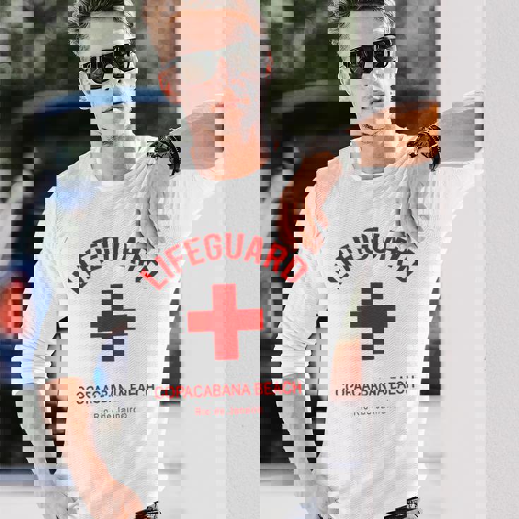 Copacabana ビーチライフガード 長袖Tシャツ 彼への贈り物