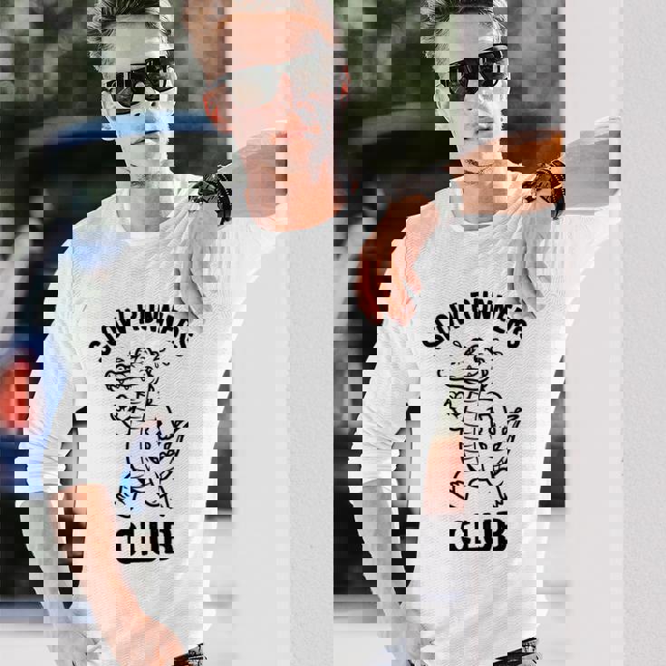 Crocodilelow Runners Club おもしろランニングマスコット 長袖tシャツ 長袖Tシャツ 彼への贈り物