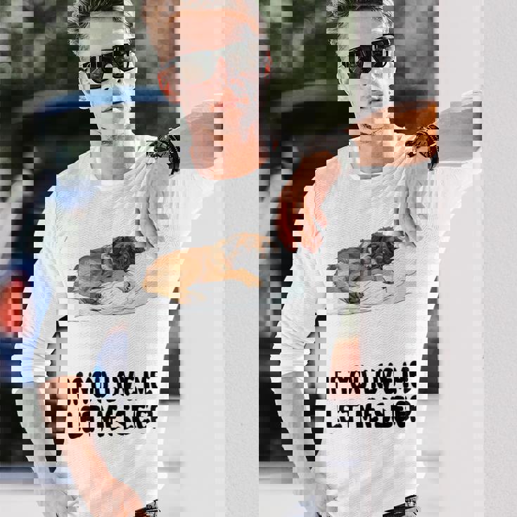 Cute Leonberger If You Love Me Let Meleep パジャマ 長袖Tシャツ 彼への贈り物