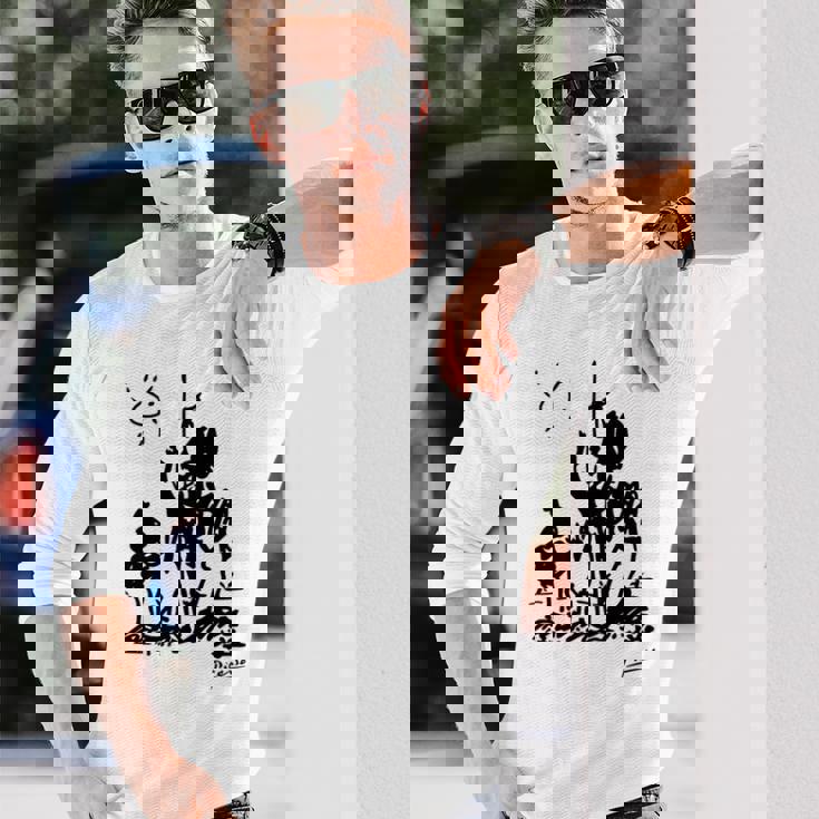 Don Quixote アートワーク 長袖tシャツ 長袖Tシャツ 彼への贈り物