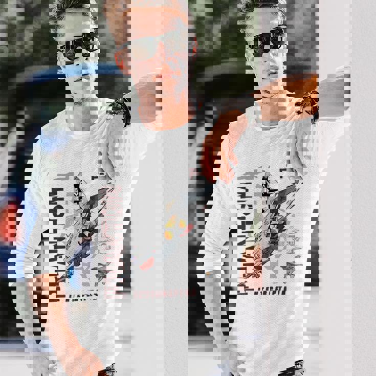 F-4 Phantom Ii ジェットグラフィック 長袖Tシャツ 彼への贈り物